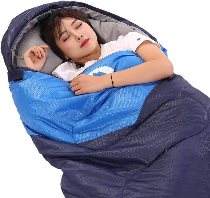 SWTMERRY Sleeping Bag 3 Seasons (Summer, Spring, Fall) Warm & Cool Weather - Lightweight,Waterproof Indoor & Outdoor Use for Kids, Teens & Adults for Hiking and Camping