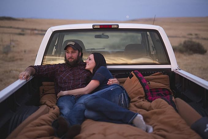 Teton Mammoth Queen Size Double Sleeping Bag- A Warm Bag The Whole Family can Enjoy – Great for Camping, Hunting and Base Camp. Compression Sack Included