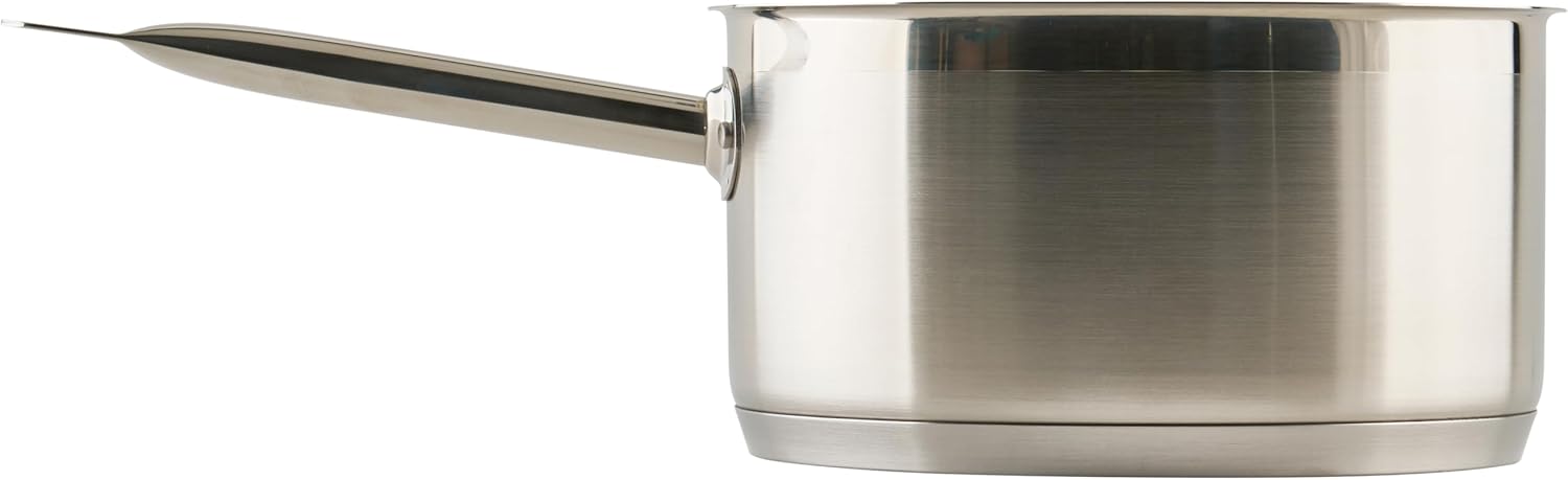 Winco Heavy-Duty Stainless Steel Sauce Pan with Cover, 6 Quart