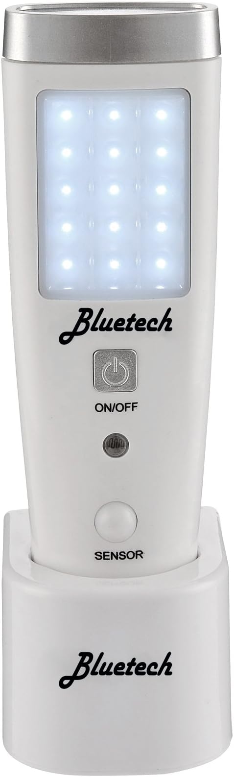 Bluetech A1EMERGENCYLIGHT Avalon LED Flashlight Night Emergency Preparedness, Portable Unit with Motion Detection,Power Failure Light & ETL Approved Blackout Light, 1 Pack, White