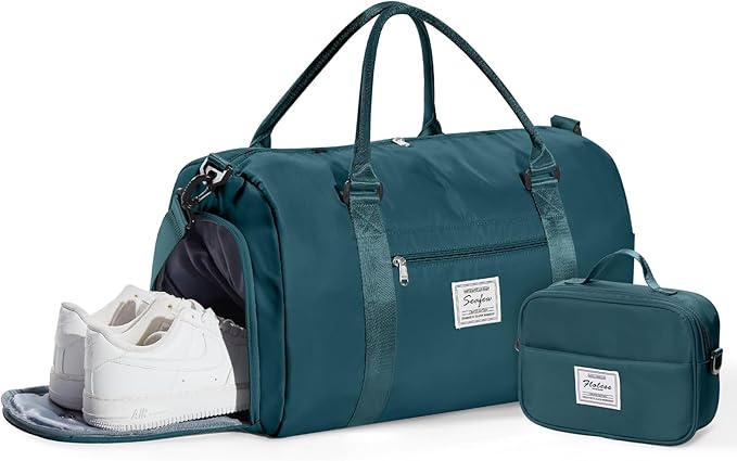 Gym Bag Womens,Travel Duffel Carry on Bag Sport Tote Bag Weekend Overnight Bag