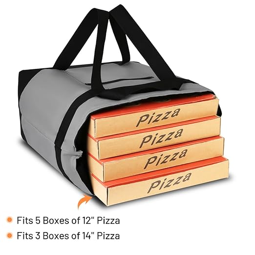 2Pk Insulated Reusable Tote Bag for Grocery Shopping for Women/Men, Pizza/Food Delivery Bag to Keep Food Cold/Hot for Uber Eats/Doordash/Grubub, Cooler bags for Travel/Beach/Picnic, Grey