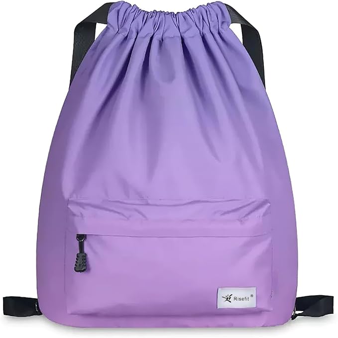 Waterproof Drawstring Bag, Gym Bag Sackpack Sports Beach Backpack for Men Women