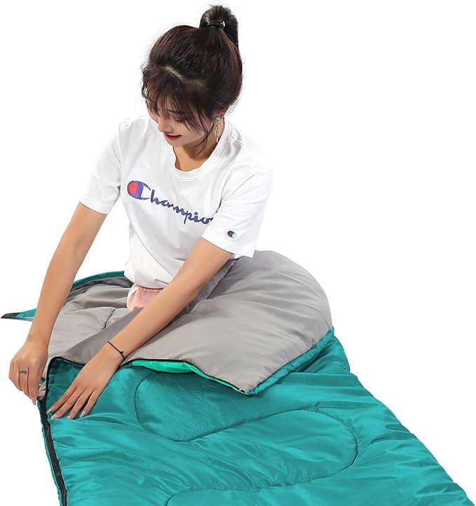 SWTMERRY Sleeping Bag 3 Seasons (Summer, Spring, Fall) Warm & Cool Weather - Lightweight,Waterproof Indoor & Outdoor Use for Kids, Teens & Adults for Hiking and Camping