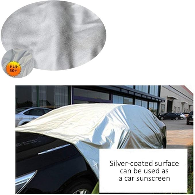 WoneNice 118 x 118 inches Camping Tarp for Tent, Tent Footprint, Sun Tarp, Ground Tarp, Insulated Thermal Silver Coating Survival Tarp for Beach, Car or Camping and Adventure
