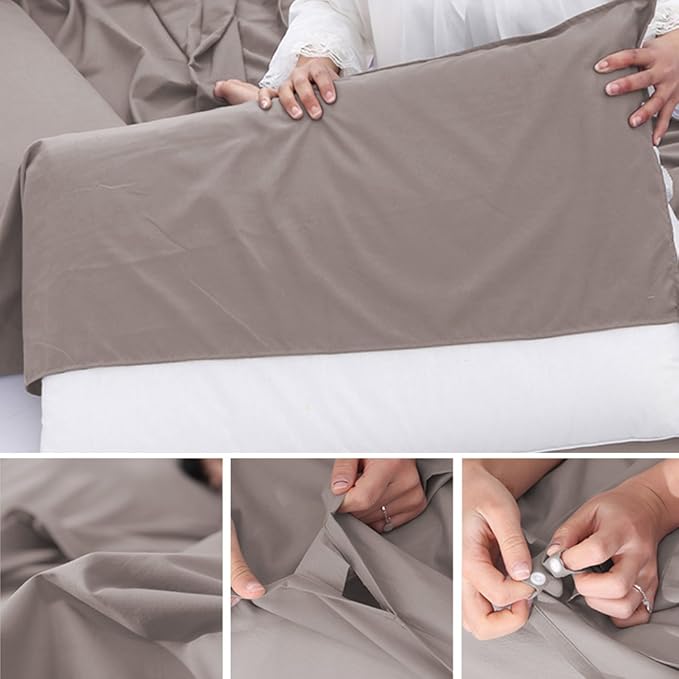 Sleeping Bag Liners Lightweight Travel Camping Sheet Sleep Bag Liner Adults Lightweight Warm Weather Hotel Compact Portable Sleeping Sack Indoor Outdoor Hostels Traveling Backpacking Hiking Blankets