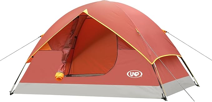 UNP Camping Tent 2/3/4/6 Person Dome Tent, Easy to Set Up for Camping, Lightweight Camping Tent, Portable Camping Tent for Outdoor and Backpacking Beaches