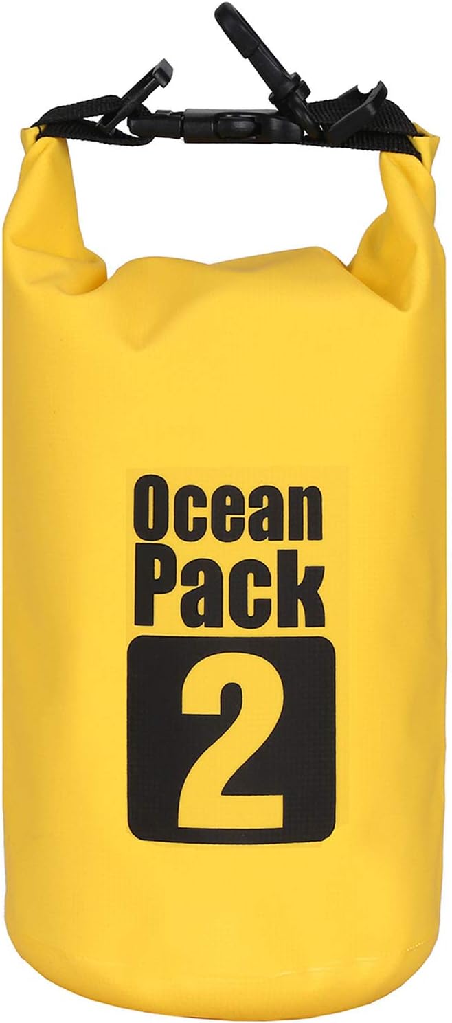 2L/3L/5L/10L/15L/20L/30L 500D Tarpaulin Heavey-Duty PVC Water Proof Dry Bag Sack for Kayaking/Boating/Canoeing/Fishing/Rafting/Swimming/Camping/Snowboarding