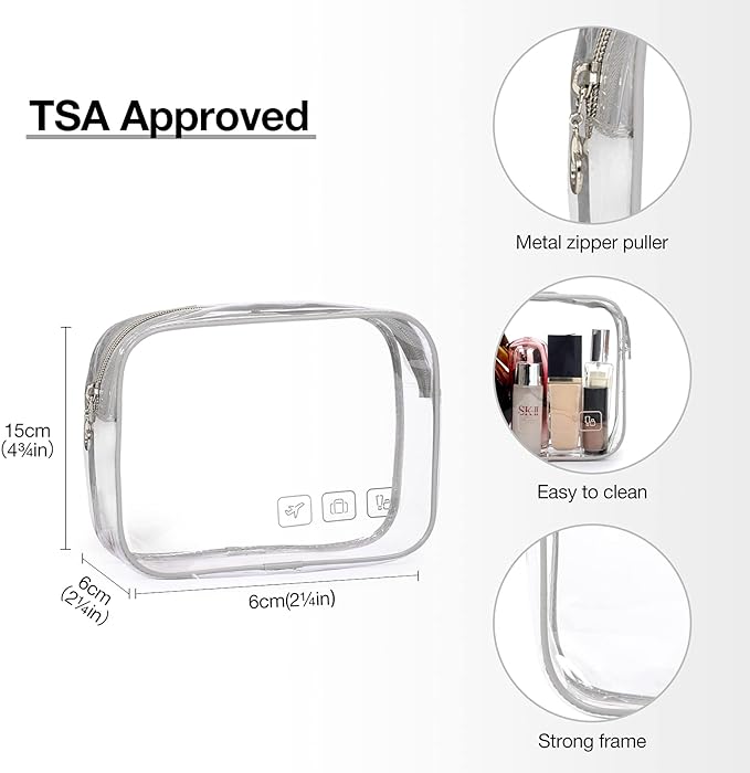 BAGSMART Toiletry Bag Hanging Travel Makeup Organizer with TSA Approved Transparent Cosmetic Bag Makeup Bag for Full Sized Toiletries, Large-Grey