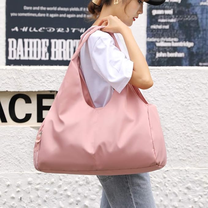 Sports Gym Bag with Wet Pocket and Shoes Compartment Travel Duffel Bag for Women and Men