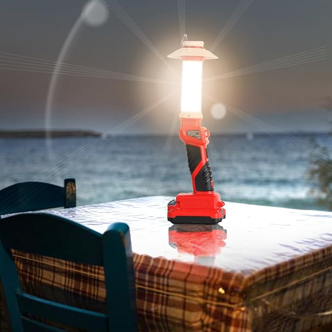 8W 800LM Lantern Replacement for Craftsman V20 Li-ion Battery Outdoor Portable Camping Lantern with Hook, USB Output, Emergency Light, Perfect for Camping, Hiking, and Outdoor Activities(Tool Only)