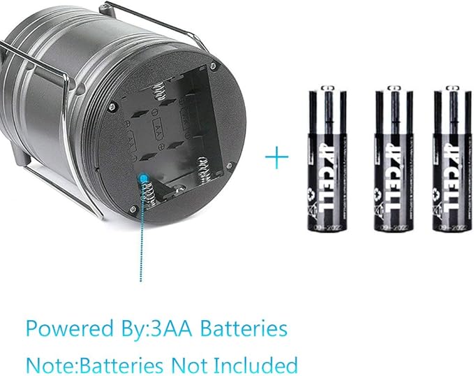 2 Pack Camping Lantern 500 Lumens Collapsible Portable LED Lantern for Emergency, Hurricane, Storms, Outage