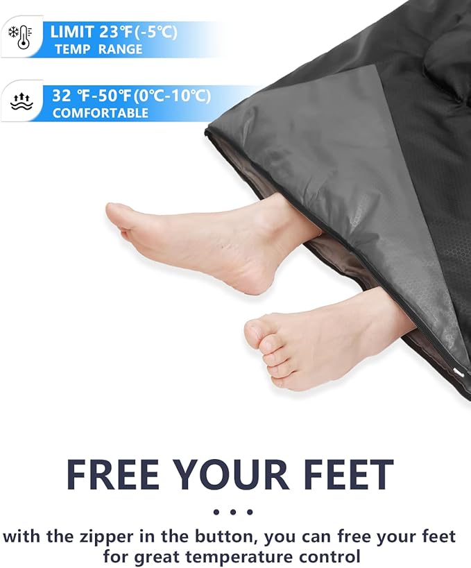 Sleeping Bags for Adults Backpacking Lightweight Waterproof- Cold Weather Sleeping Bag for Girls Boys Mens for Warm Camping Hiking Outdoor Travel Hunting with Compression Bags