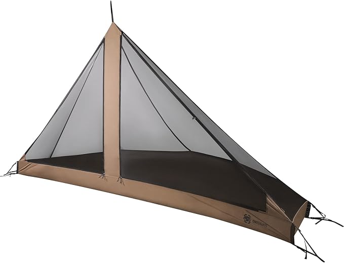 OneTigris Rock Fortress Hot Tent with Stove Jack, 4 Season, 4-6 Person Tipi for Camping, Backpacking, Hunting, Fishing - Waterproof, Wind-Proof