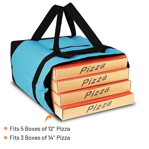 2Pk Insulated Reusable Tote Bag for Grocery Shopping for Women/Men, Pizza/Food Delivery Bag to Keep Food Cold/Hot for Uber Eats/Doordash/Grubub, Cooler bags for Travel/Beach/Picnic, Blue