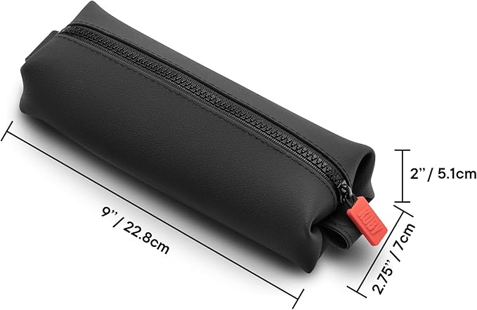 TOOLETRIES The Koby Mini Dopp Kit - Silicone Toiletry Organizer, Bathroom Travel Bag - Features Heavy-Duty Zipper, Leak Resistance, Easy to Clean - Charcoal