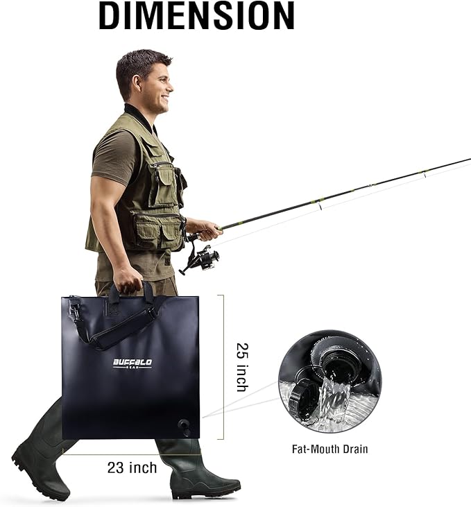 Buffalo Gear Fish Bag with Airtight Waterproof Zipper