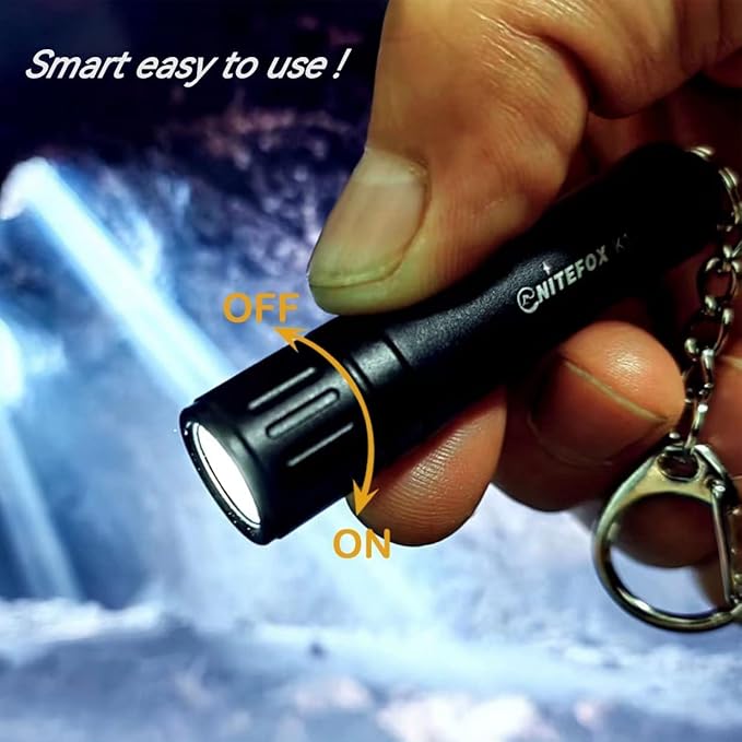 Bright Keychain Flashlight K1,high Bright 150 lumens,as Small Flashlight Lantern Camp lamp Light,Waterproof Torch for EDC,Reading,Sleep,Dog Walking,Camping,Hiking (2 PCS Black red)