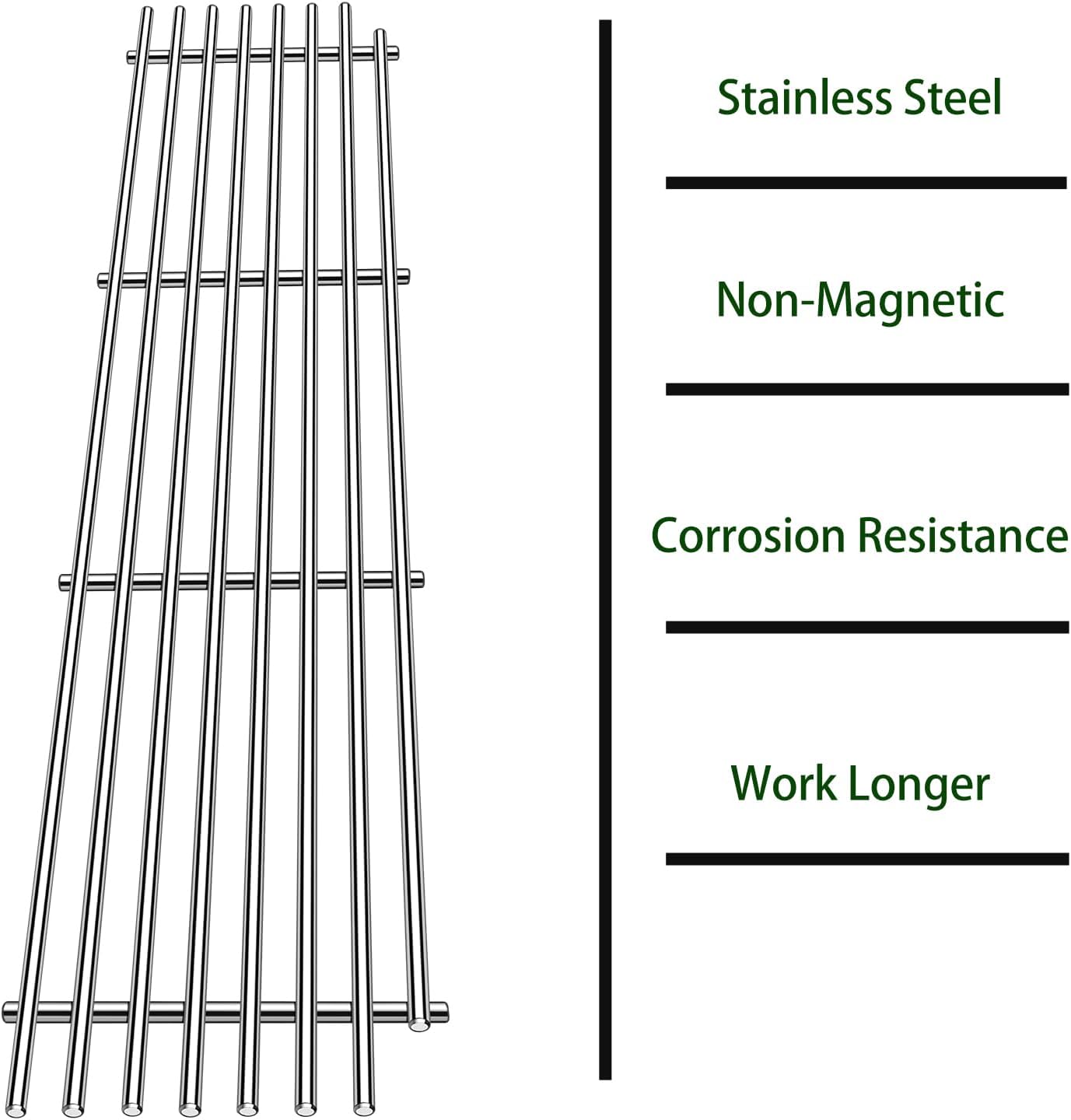 BBQ Grill Grates Parts for 54911 54921 Viking Grill VGBQ 30 in T series,VGBQ 41 in T series,VGBQ 53 series, VGBQ300T,VGBQ0302T,VGBQ3002RT,VGBQ4103RT,Stainless Steel Grid Accessories Replacement