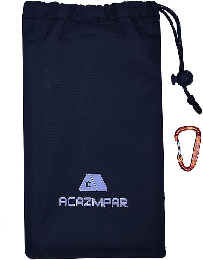 Waterproof Camping Tent Tarp, Ultralight Tent Footprint, Ground Tent Floor Saver for Camping Hiking (Black-79 x71)