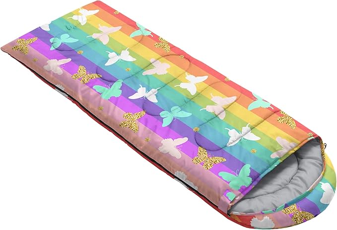 QOOMO Camping Sleeping Bags,3 Season Warm & Cool Weather,Lightweight,Waterproof Sleeping Bags for Adults & Kids,Traveling,and Outdoors,Camping Gear Equipment