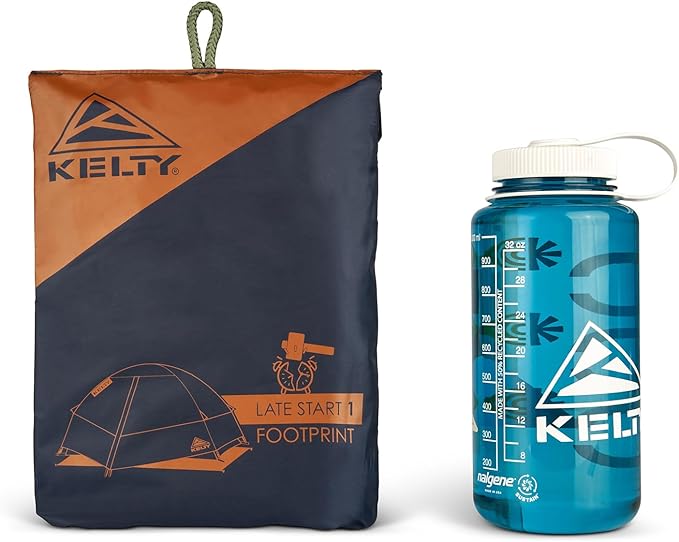 Kelty Late Start Tent Footprint (Footprint ONLY) – Lightweight, Water Resistant, Fitted Ground Sheet, Updated for 2024