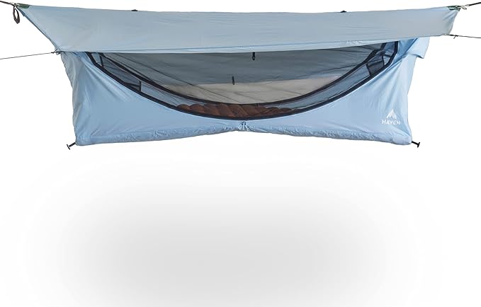 Haven Tents Lay Flat Hammock Tent - Waterproof Tent & Camping Hammock with Mosquito Net - Includes Insulated Pad and Rainfly - Haven Tent, Haven XL, Haven Safari
