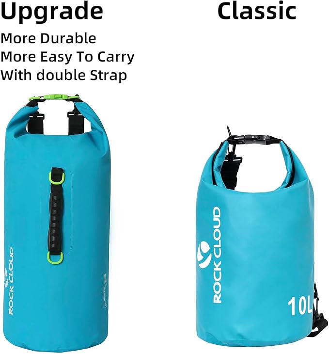 ROCK CLOUD Dry Bag Waterproof 20L Dry Sack for Kayaking Rafting Boating Beach Surfing Swimming Canoe Camping Hiking Fishing Ski