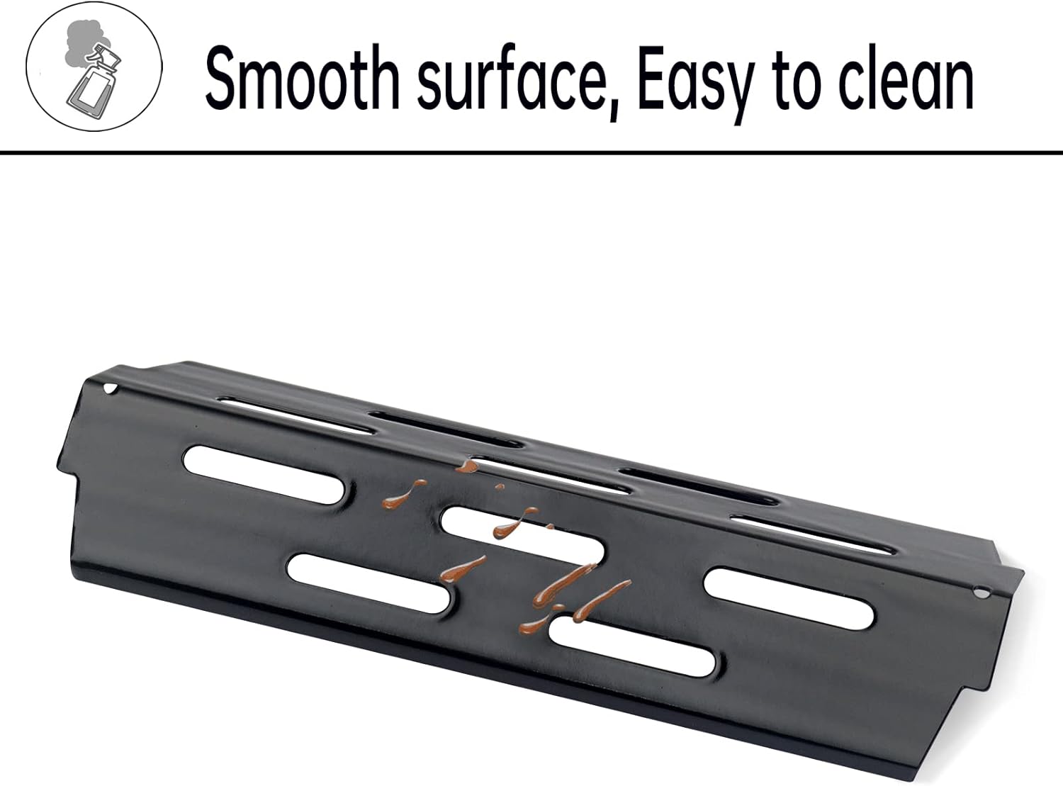 Kalomo Grill Grates Flavorizer Bars Parts for Weber Genesis II E-310, S-310, E-315, E-330, E-335, S-335, LX S-340, E-340, 66802, 66795 18”Porcelain Steel Grids BBQ Gas Grill Replacement Parts