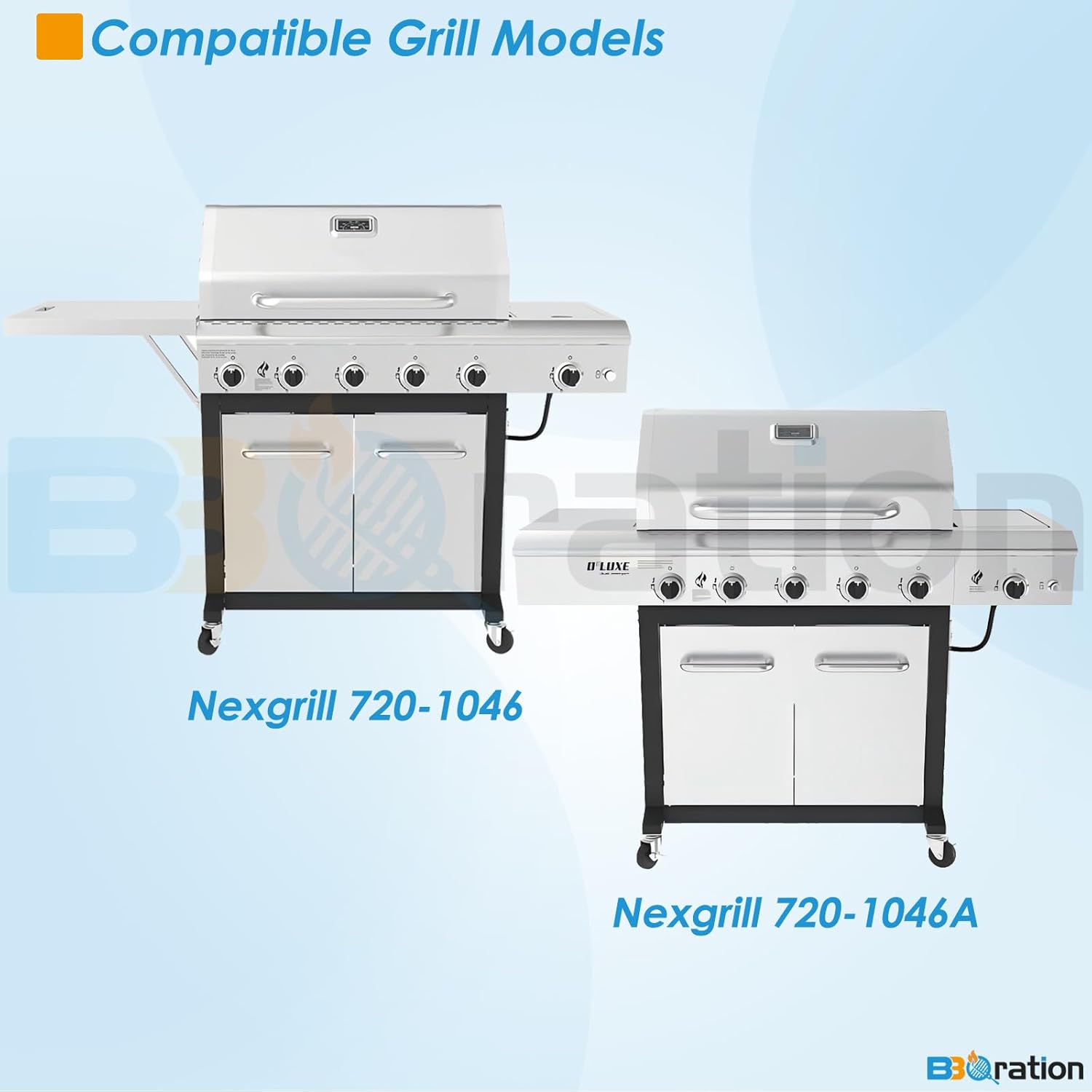 Replacement Parts for Nexgrill 5 Burner 720-1046 720-1046A, Grill Grate for Nexgrill 720-1046 Grill Parts 720-1046A Cooking Grate for Nexgrill Replacement Parts 5 Burner