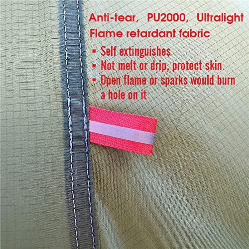 4 Persons 5lb Lightweight Tipi Hot Tents with Stove Jack, 7'3" Standing Room, Teepee Tent for Hunting Family Team Backpacking Camping Hiking