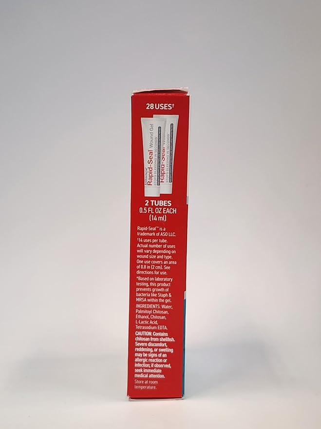 Wound Gel (2 Tubes) | Stops Bleeding in Seconds | FSA HSA Eligible | Ideal for Cuts, Scrapes and Razor Nicks for Emergency First Aid Supplies