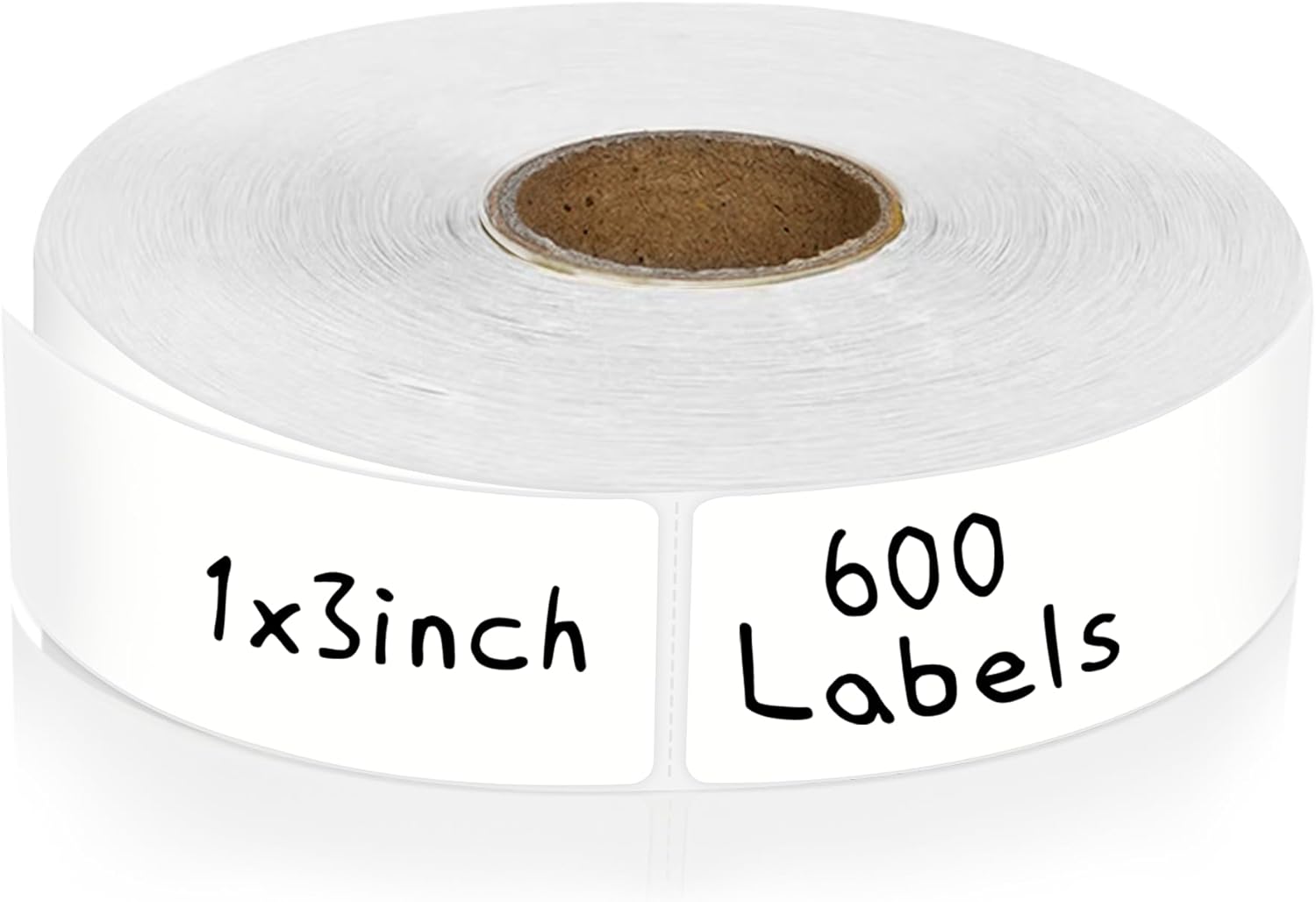 CATIFLIN 600 Blank Removable Freezer Label Stickers, 1”x3” Waterproof Adhesive Paper Tags with Perforation, Easy to Write & Peel for Food Jars, Bottles, Containers, Refrigerator, Storage