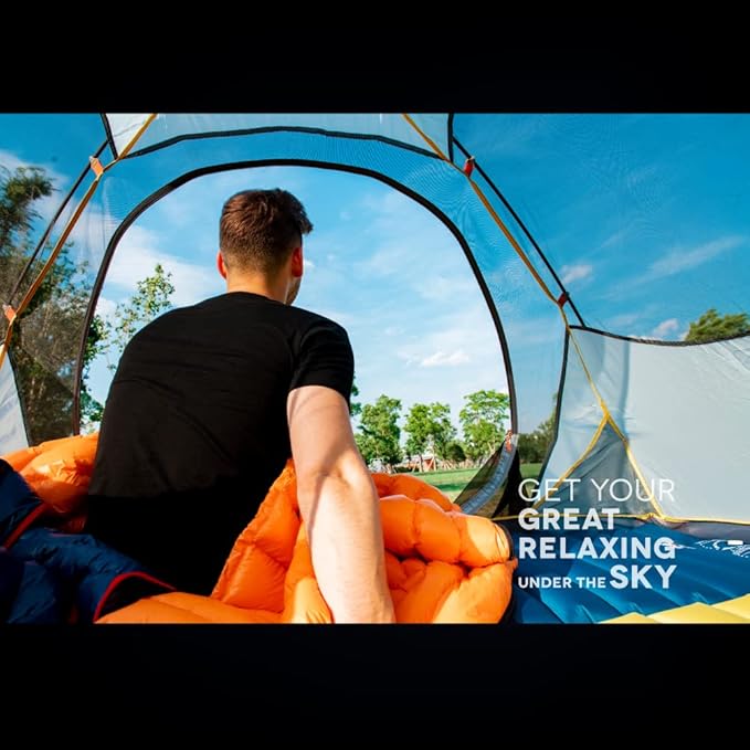 ZOOOBELIVES Ultralight Backpacking 32-50F Down Sleeping Bag - 27oz Ultra Compact 650 Fill Power Envelope Sleeping Bag for Hiking, Camping and Backcountry, Lightweight and Compressible – Alplive T400