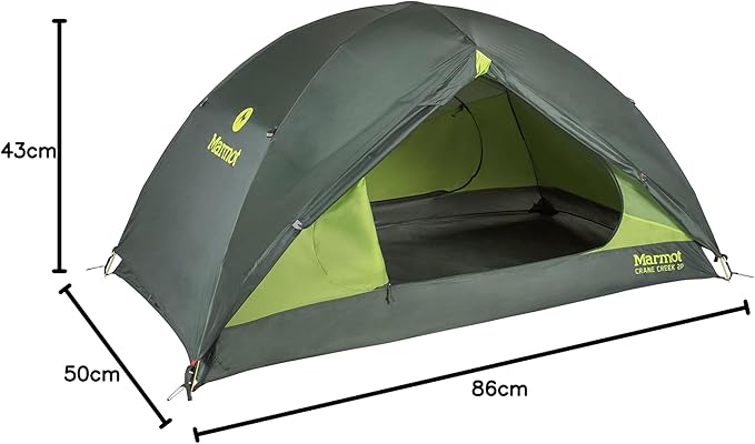 MARMOT Crane Creek 2P/3P Camping and Backpacking Tents & Footprints