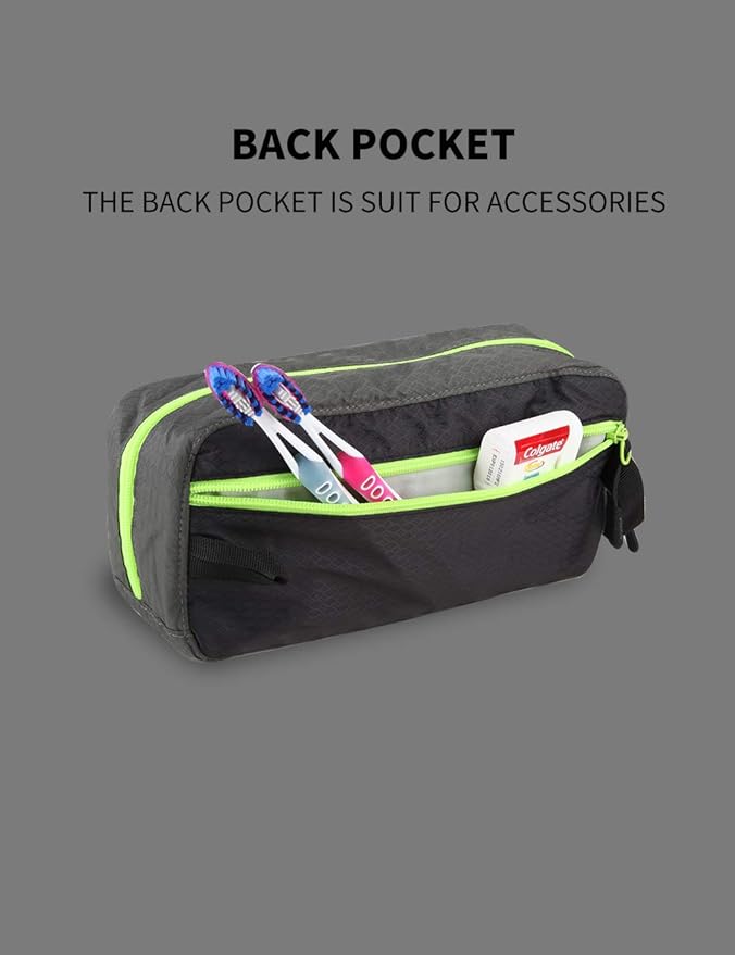 GOX Travel Toiletry Bag,Dopp Kit Case,Ultra-Light Cosmetics Bag Makeup Organizer(Black)