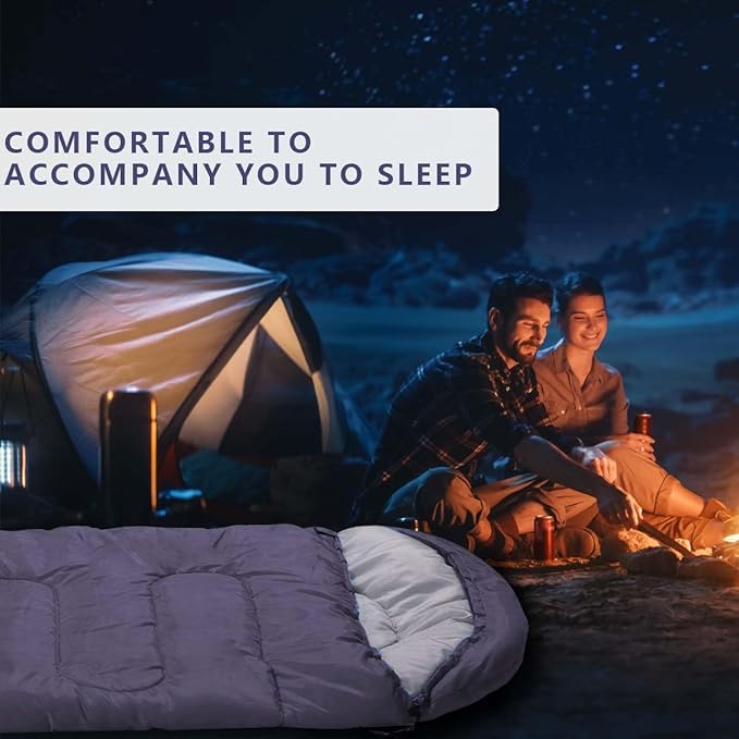 OBTANIM Camping Sleeping Bags Portable Waterproof Sleeping Bag for Adults Kids 4 Seasons Winter, Fall, Spring, Summer Backpacking Hiking Camping Mountaineering Indoor Outdoor Use