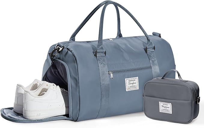 Gym Bag Womens,Travel Duffel Carry on Bag Sport Tote Bag Weekend Overnight Bag