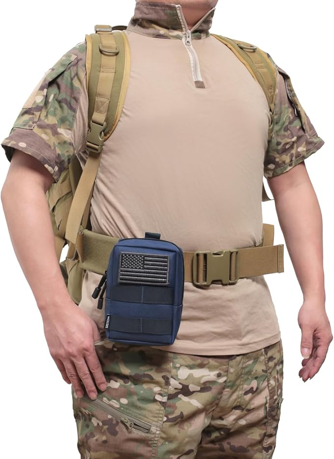 2 Pack Molle Pouches - Tactical Compact Water-Resistant EDC Pouch