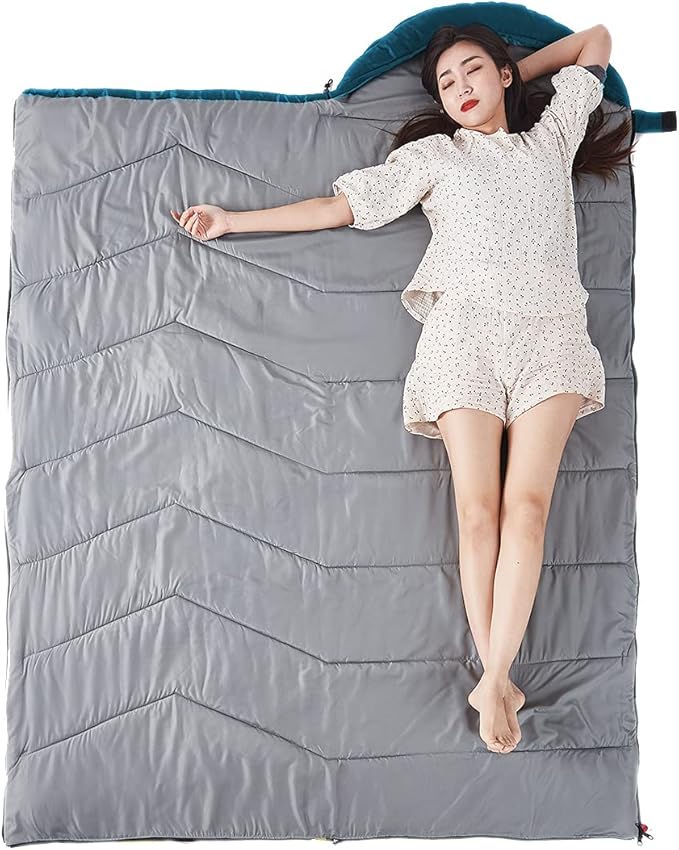 Sleeping Bag 4 Seasons Adults & Kids for Camping Hiking Trips Warm Cool Weather,Lightweight and Waterproof with Compression Bag,Indoors Outdoors Activities