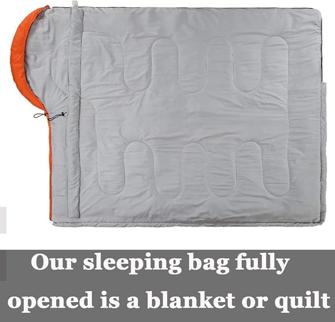 Sleeping Bag,3-4 Seasons Warm Cold Weather Lightweight, Portable, Waterproof Sleeping Bag with Compression Sack for Adults & Kids - Indoor & Outdoor: Camping, Backpacking, Hiking