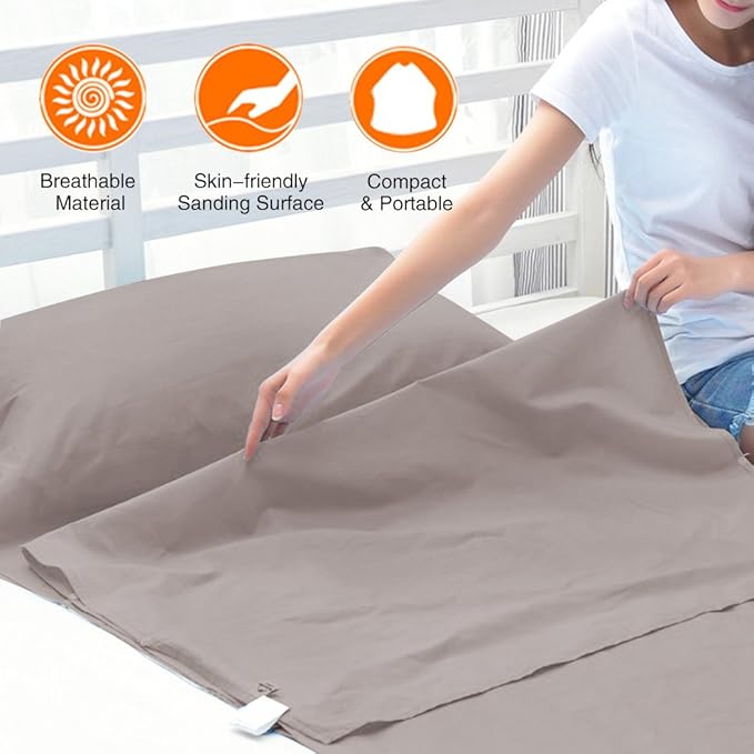 Sleeping Bag Liners Lightweight Travel Camping Sheet Sleep Bag Liner Adults Lightweight Warm Weather Hotel Compact Portable Sleeping Sack Indoor Outdoor Hostels Traveling Backpacking Hiking Blankets