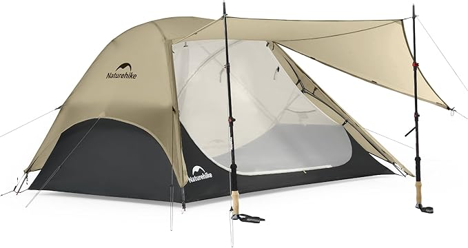 Naturehike Star River UL 2 Person Backpacking Tent, Double Layer Waterproof Two Person Tent, Lightweight Backpacking Cycling 2 Person Tent