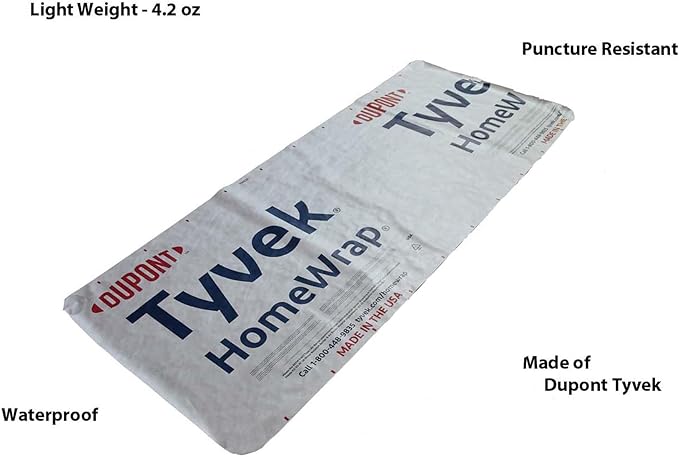 Ultralight Camping Tarp, Backpacking Tarp, Tyvek Sheet, Tent Footprint, House Wrap, Tent Flooring, Ground Cloth, Camping Fly - Multiple Sizes