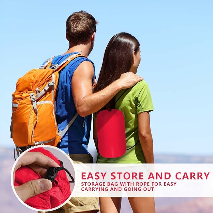 OBTANIM Camping Sleeping Bags Portable Waterproof Sleeping Bag for Adults Kids 4 Seasons Winter, Fall, Spring, Summer Backpacking Hiking Camping Mountaineering Indoor Outdoor Use