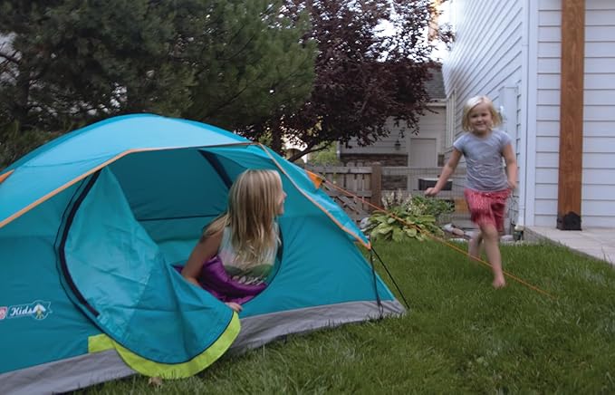 Coleman Kids Wonder Lake Tent, 2-Person Glow-in-The-Dark Tent for Campsite, Backyard, or Indoor Use, Sets Up in About 10 Minutes, Rainfly Included