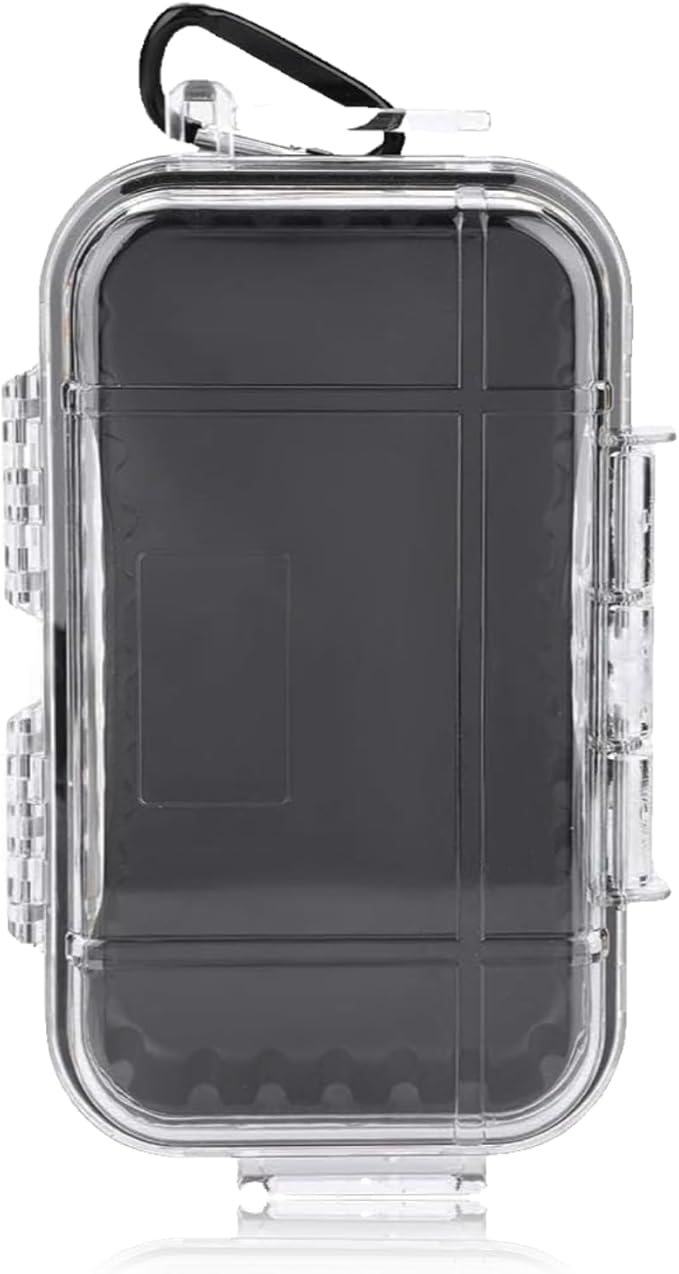 Dry Box Outdoor Waterproof Airtight Storage Case Hard Shell Wet Dry Box Carry Box Tackle Organization for Camping, Fishing