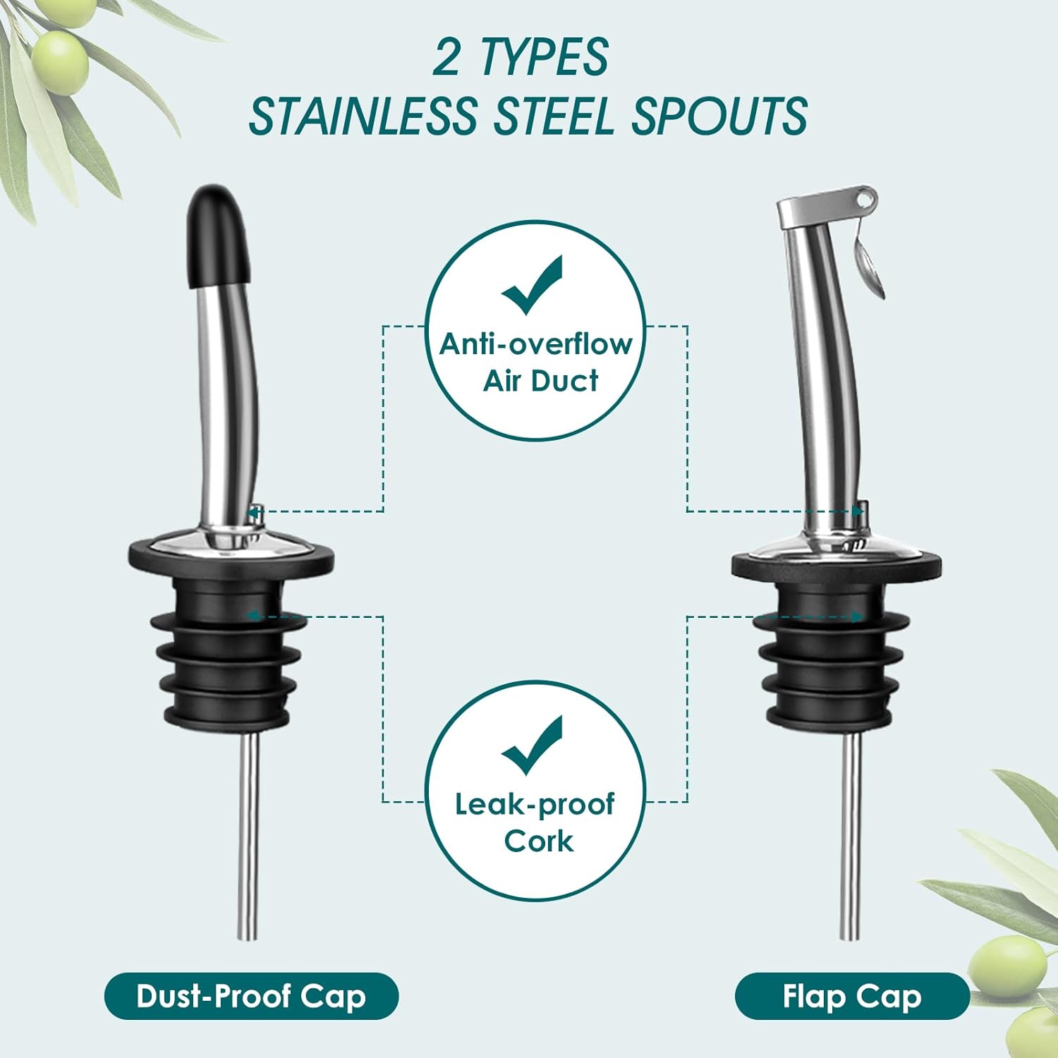 vancasso 20 Oz Ceramic Olive Oil Dispenser Bottle, Bottle Dispenser with Spout and Funnel for Kitchen,Suitable for Oil, Vinegar, Coffee Syrups & Other Liquids，Cream