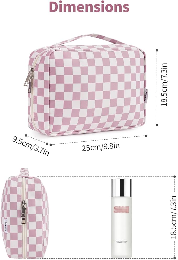 Narwey Hanging Travel Toiletry Bag Cosmetic Make up Organizer for Women and Girls Waterproof