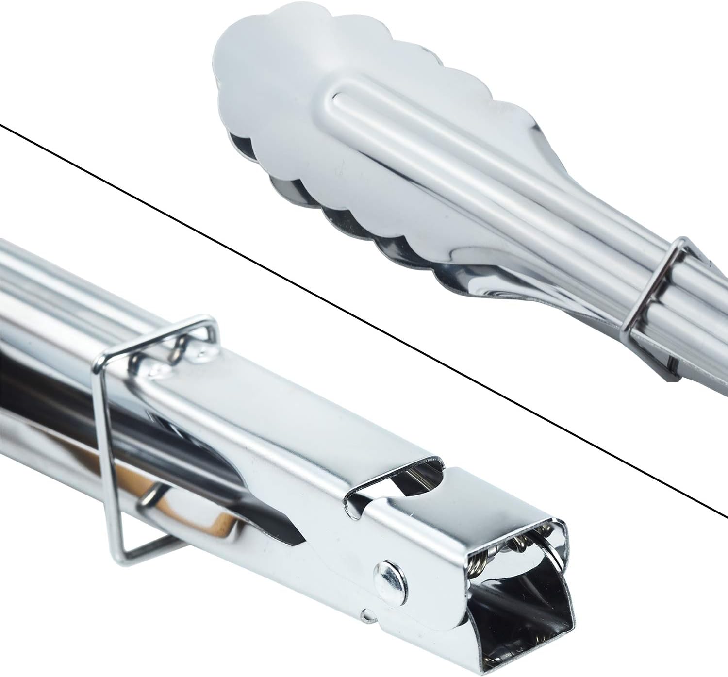 Stainless Steel Kitchen Tongs Set Metal Cooking Tongs (7 9 12 Inch 3 Pieces)